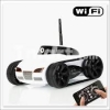 Wifi Controll Wireless Spy RC Tank with Camera White